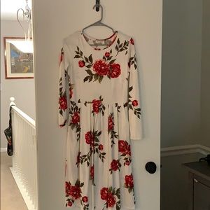 White floral dress